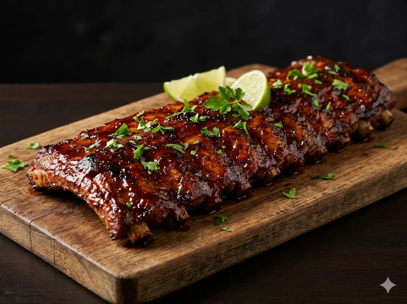 아웃백 베이비백립 바비큐소스 실사 이미지