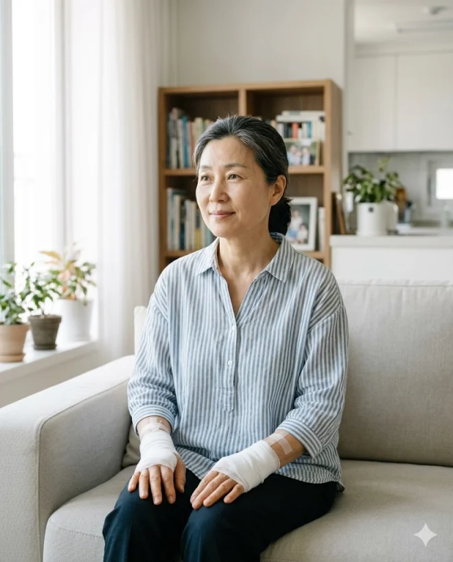 손목터널증후군 양손 동시 수술 후기 실사 이미지
