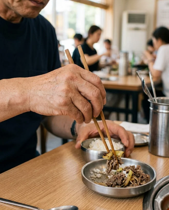 경추척수증 손저림 증상 손 클로즈업