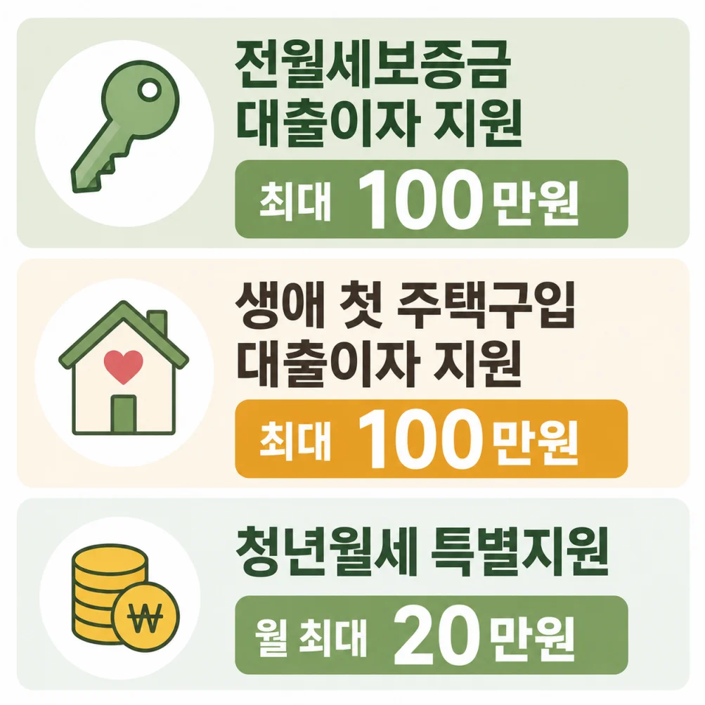 용인시 청년 주거비 지원 3가지 요약