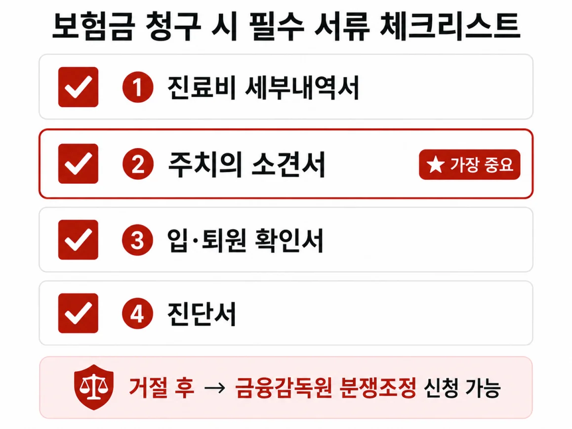 실비보험 청구 거절 없이 통과하는 서류 준비 체크리스트