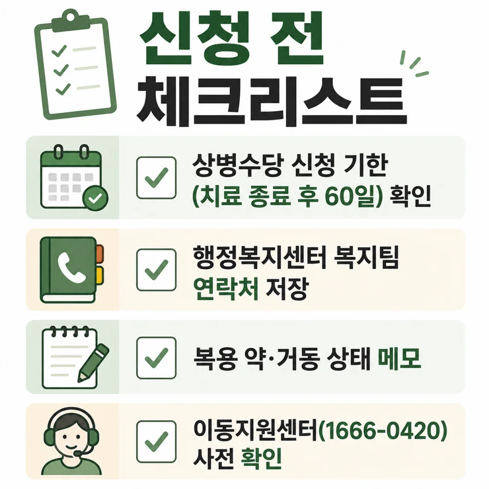 용인시 어르신 복지 혜택 신청 전 체크리스트