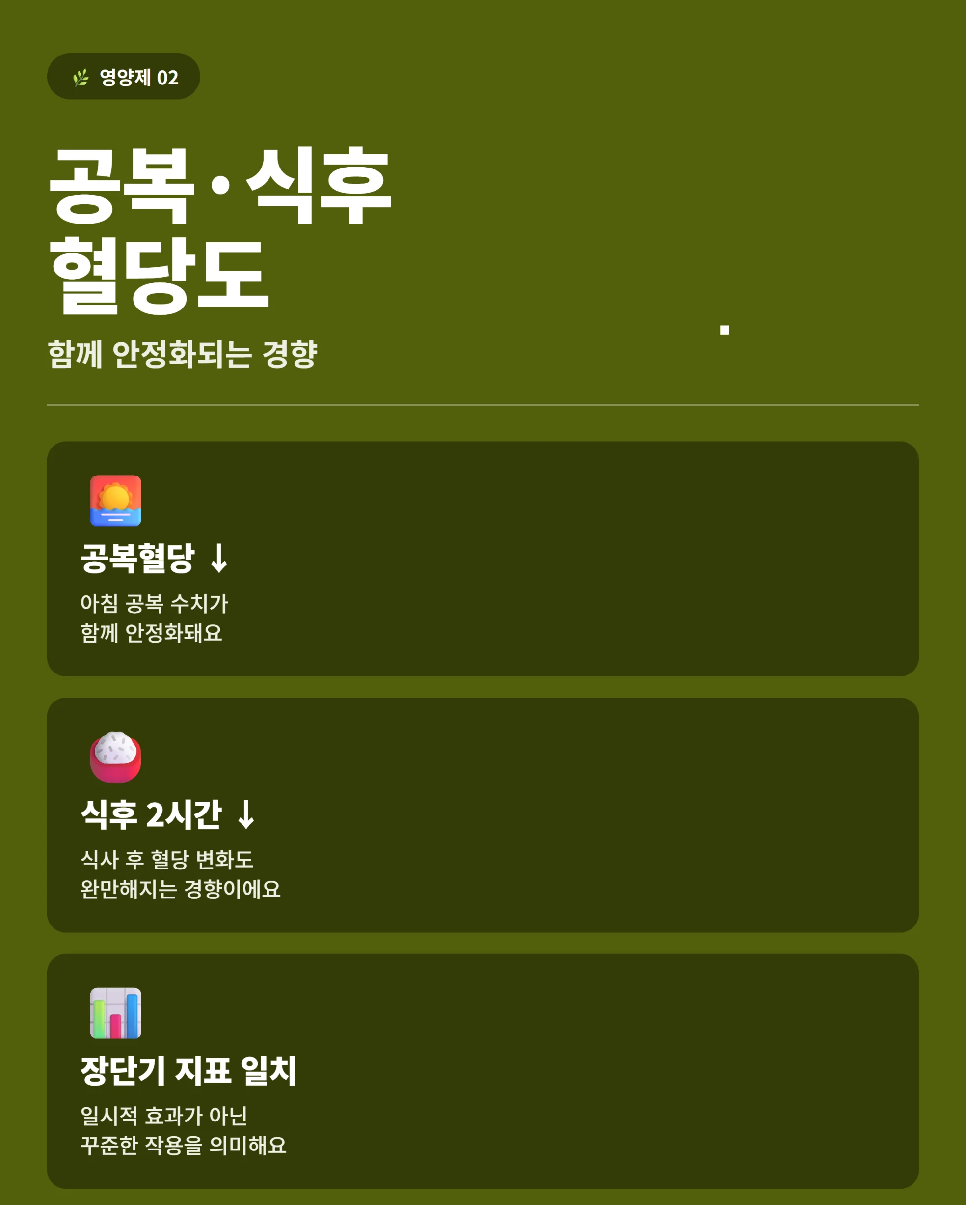 공복혈당 식후혈당 변화 추이 인포그래픽