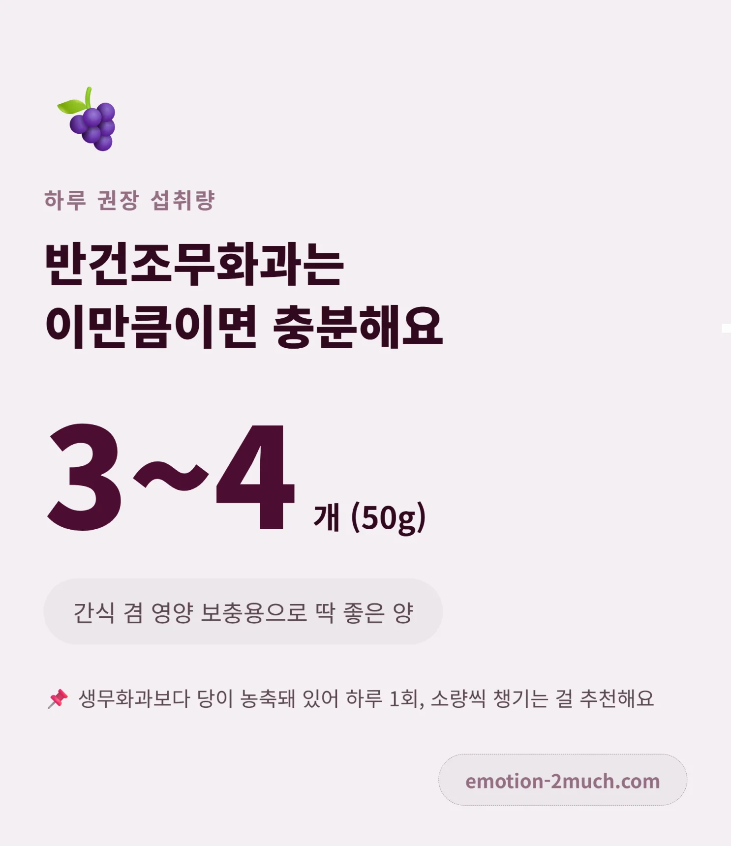 무화과 하루 권장 섭취량 가이드 인포그래픽