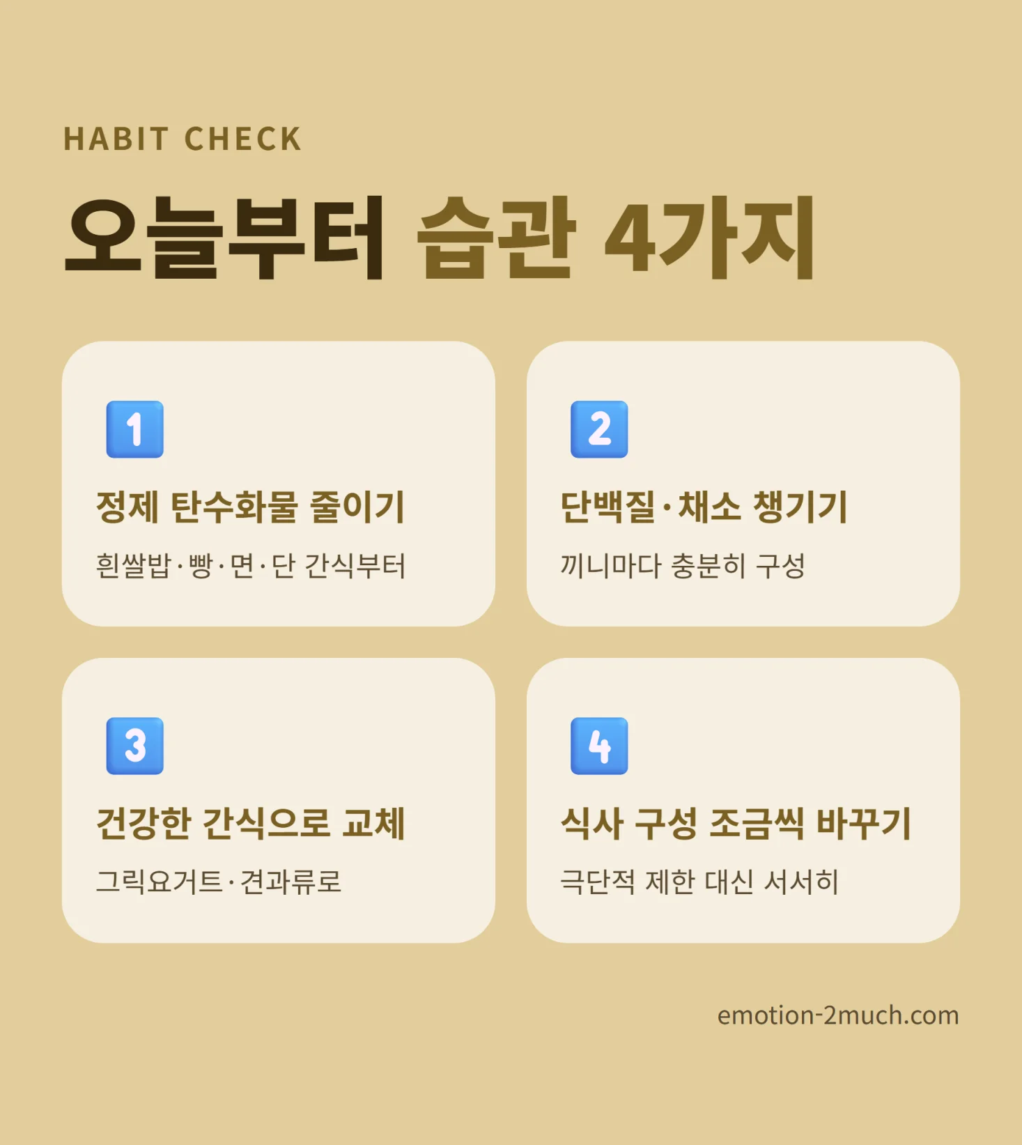 지속 가능한 식습관 개선 체크리스트 인포그래픽