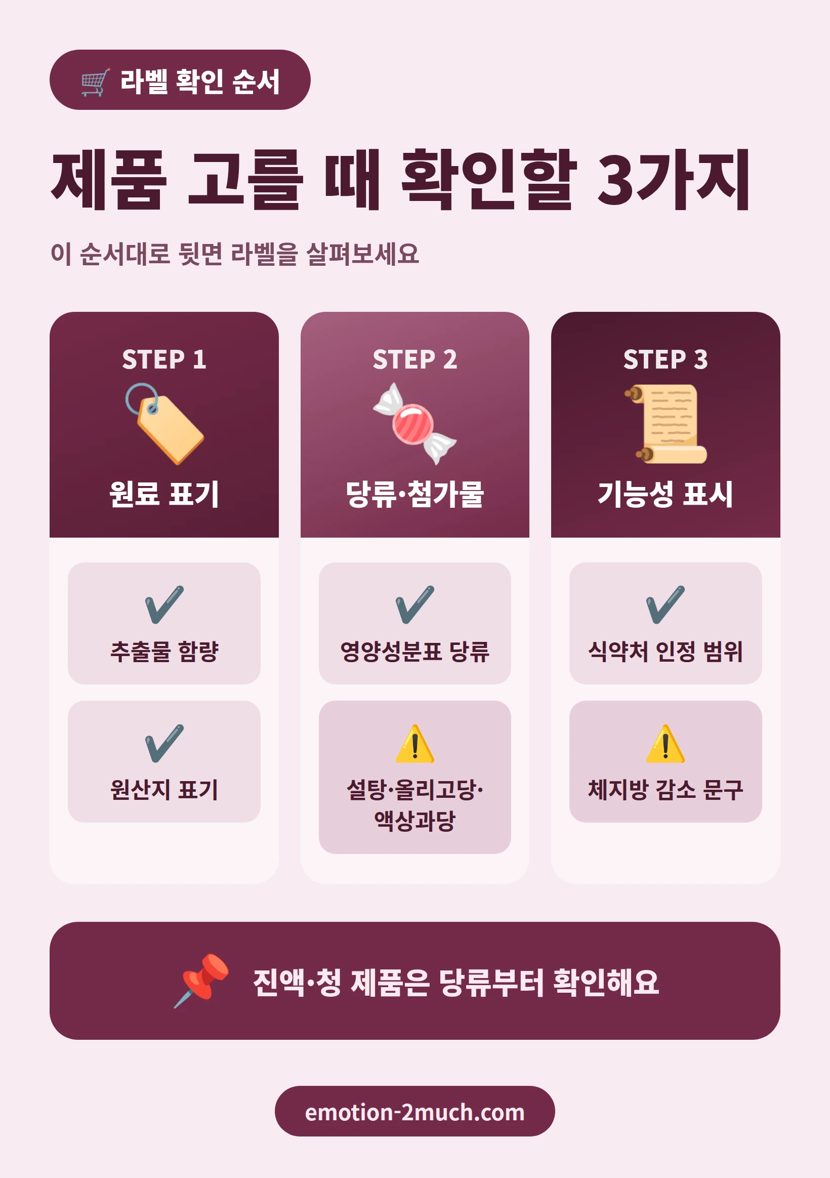 꾸지뽕 제품 고를 때 확인할 3가지 기준 인포그래픽