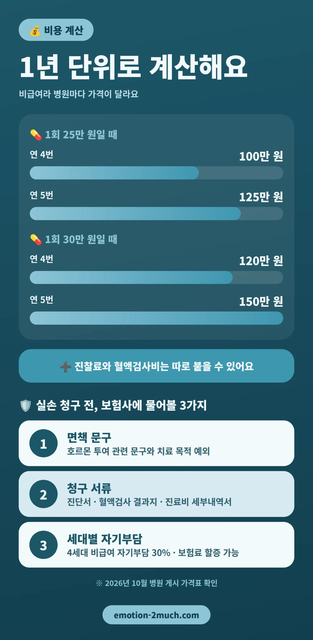 네비도 1년 비용 계산과 실손보험 확인 사항 인포그래픽